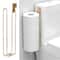 Over The Tank Toilet Paper Holder with Storage & Extra Rolls Wall-Mounted Small Restroom Organizer