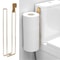 Over The Tank Toilet Paper Holder with Storage & Extra Rolls Wall-Mounted Small Restroom Organizer