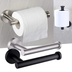 stainless steel wall-mount toilet paper holder modern tissue roll dispenser for bathroom storage