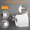 Stainless Steel Wall-Mount Toilet Paper Holder Modern Tissue Roll Dispenser for Bathroom Storage