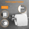 Stainless Steel Wall-Mount Toilet Paper Holder Modern Tissue Roll Dispenser for Bathroom Storage
