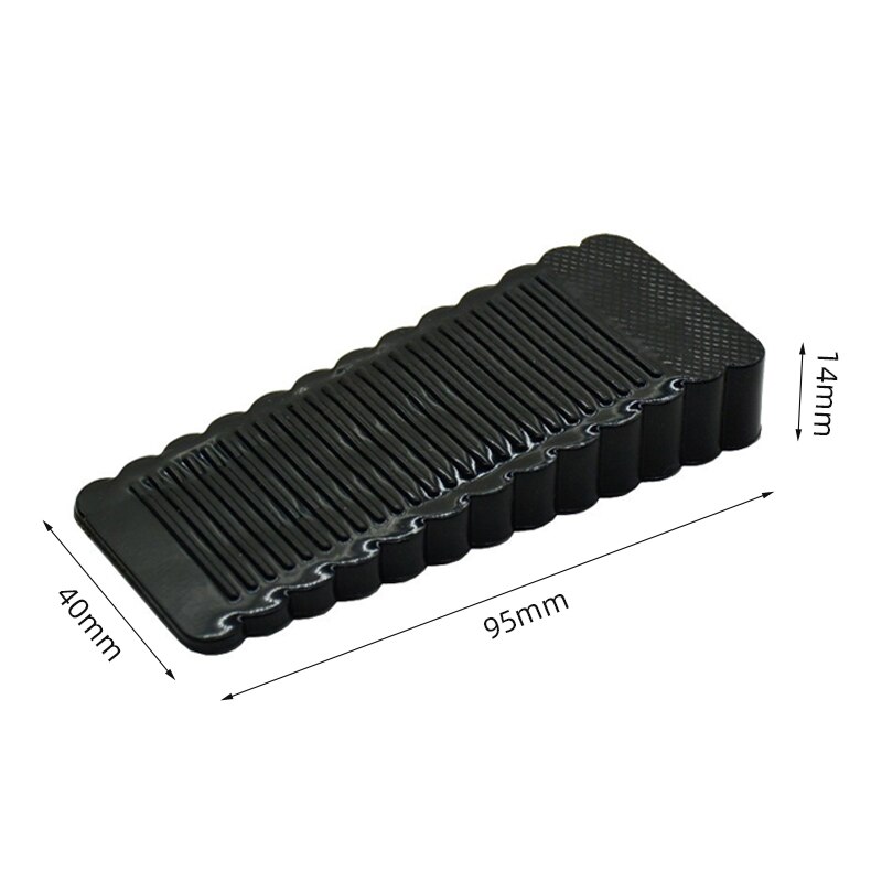 Silicone Door Stopper Wedge Reusable Shock Absorbent Safety Door Stoppers for Home & Office.