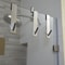 Stainless Steel Shower Door Towel Hooks Over Glass Door Bathrobe Hanger for Bathroom Storage