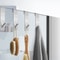Stainless Steel Shower Door Towel Hooks Over Glass Door Bathrobe Hanger for Bathroom Storage