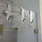 Stainless Steel Shower Door Towel Hooks Over Glass Door Bathrobe Hanger for Bathroom Storage