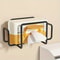 Iron Wall Mount Paper Towel Dispenser NonDrill Adhesive Wet Wipe Holder For Bathroom Kitchen Toile 0