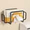 Iron Wall Mount Paper Towel Dispenser NonDrill Adhesive Wet Wipe Holder For Bathroom Kitchen Toile 6