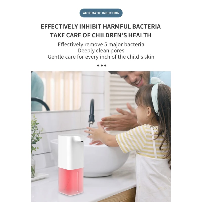 Automatic Foam Soap Dispenser With Infrared Sensor USB Rechargeable Kitchen Bathroom Use 4
