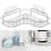 Triangular Metal Shower Rack Space-Saving Shelf for Toilets & Kitchens