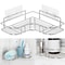 Triangular Metal Shower Rack Space-Saving Shelf for Toilets & Kitchens