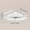 Stainless Steel Tension Mounted Shower Caddy Wall Corner Shelf for Bathroom Storage & Toiletries Organizer