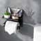Stainless Steel Wall-Mounted Toilet Paper Holder with Phone Shelf No Drilling, Easy Installation