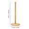Wood Paper Towel Holder Durable AntiSkid Tissue Vertical Stand For Kitchen Bathroom Living Room 5