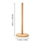 Wood Paper Towel Holder Durable AntiSkid Tissue Vertical Stand For Kitchen Bathroom Living Room 5
