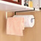 Hanging Kitchen Towel and Organizer Rack for Paper Rolls, Plastic Wrap, and Rags