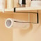 Hanging Kitchen Towel and Organizer Rack for Paper Rolls, Plastic Wrap, and Rags