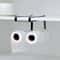 Hanging Kitchen Towel and Organizer Rack for Paper Rolls, Plastic Wrap, and Rags