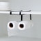 Hanging Kitchen Towel and Organizer Rack for Paper Rolls, Plastic Wrap, and Rags