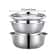 Stainless Steel Kitchen Set with Integrated Grinder, Multi-Filter, and Mixing Bowl Perfect for Cleaning.
