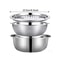 Stainless Steel Kitchen Set with Integrated Grinder, Multi-Filter, and Mixing Bowl Perfect for Cleaning.