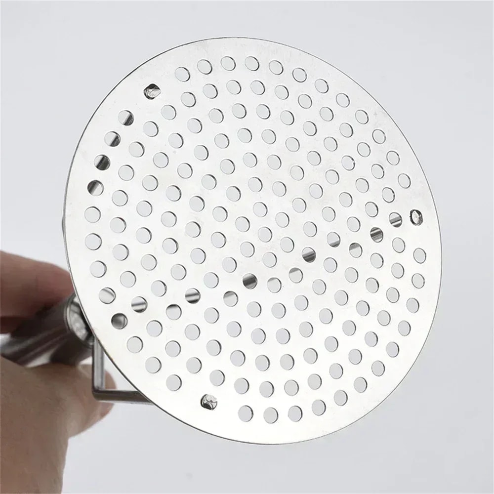 Stainless Steel Potato Masher & Vegetable Press Perfect Kitchen Tool for Mashing Potatoes, Vegetables, and Fruits
