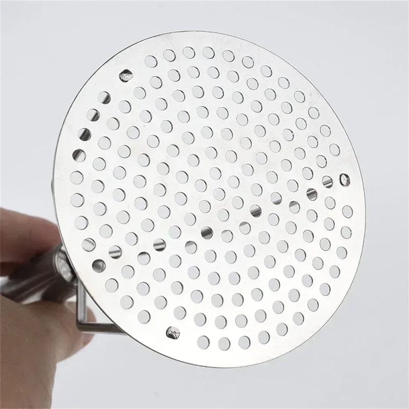 Stainless Steel Potato Masher & Vegetable Press Perfect Kitchen Tool for Mashing Potatoes, Vegetables, and Fruits