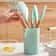Silicone Kitchen Utensils Set With Wooden Handles NonStick Spatula Shovel Egg Beaters 1