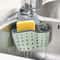 Adjustable Kitchen Sink Organizer Rack Soap, Sponge & Drain Basket Holder for Faucets