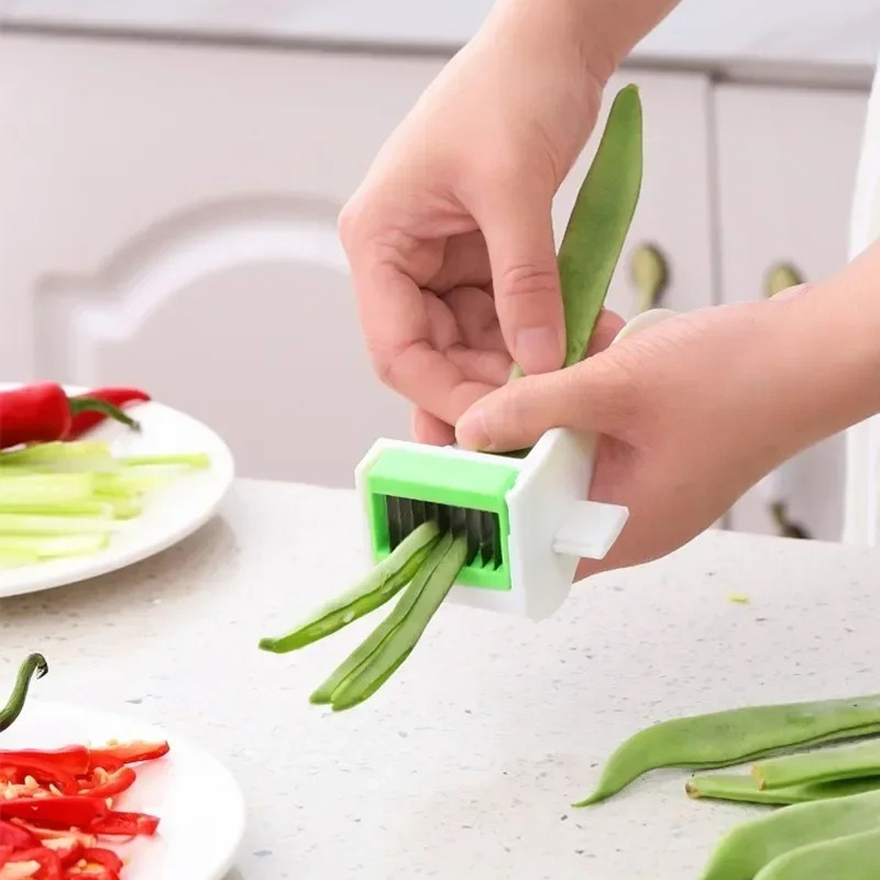 MultiFunctional Green Bean Slicer Vegetable Cutter For Green Onions String Beans And More 4