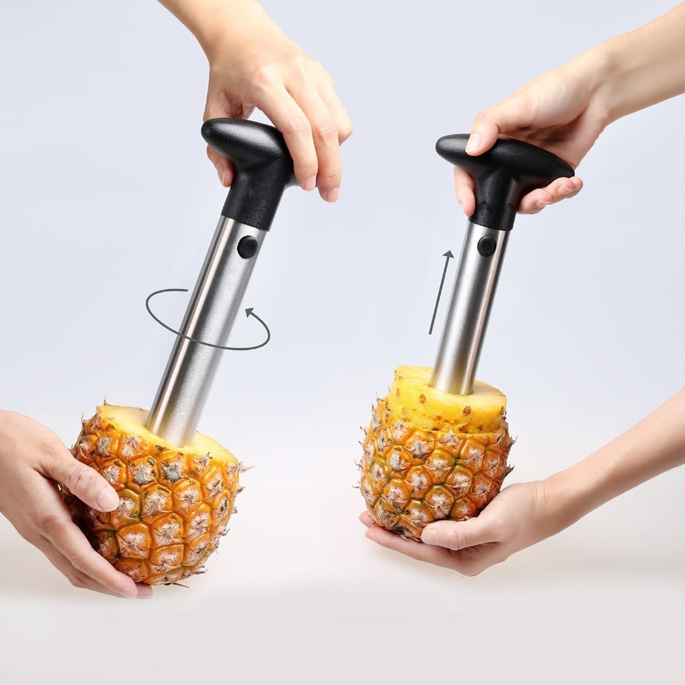 Premium Stainless Steel Pineapple Corer & Slicer Cutter Efficient Kitchen Gadget