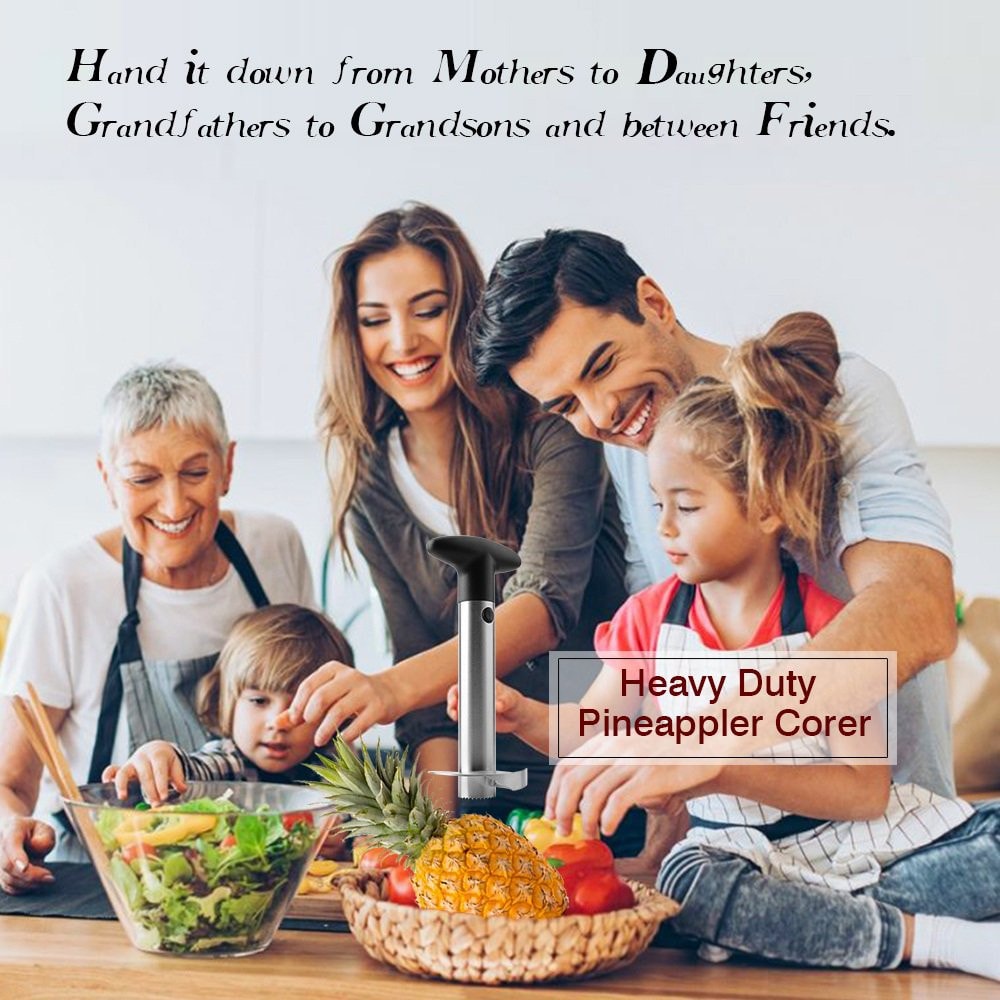 Premium Stainless Steel Pineapple Corer & Slicer Cutter Efficient Kitchen Gadget