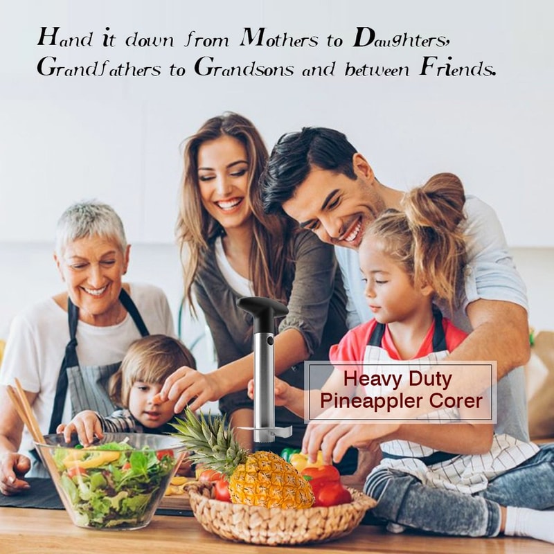 Premium Stainless Steel Pineapple Corer & Slicer Cutter Efficient Kitchen Gadget