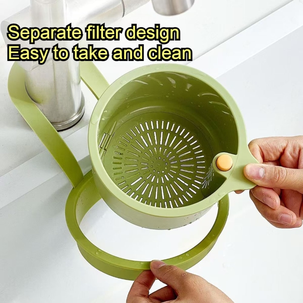 Hanging Sink Drain Basket For Fruit Cleaning Food Residue Filter 4