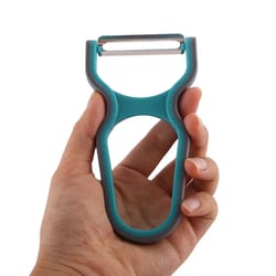 stainless steel peeler set non-slip handle, manual kitchen slicing tool, random color