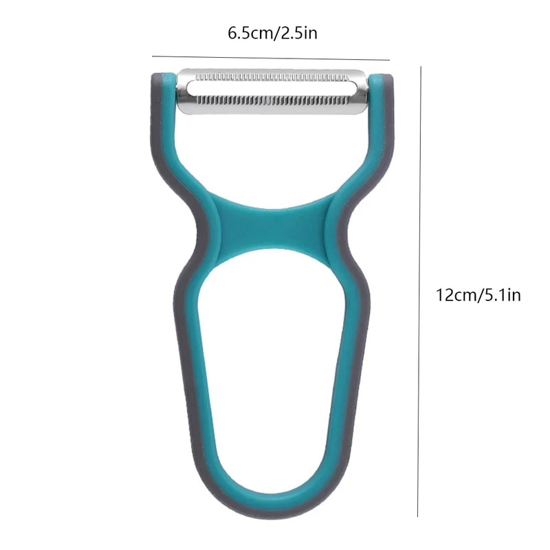 Stainless Steel Peeler Set NonSlip Handle Manual Kitchen Slicing Tool Random Color 4