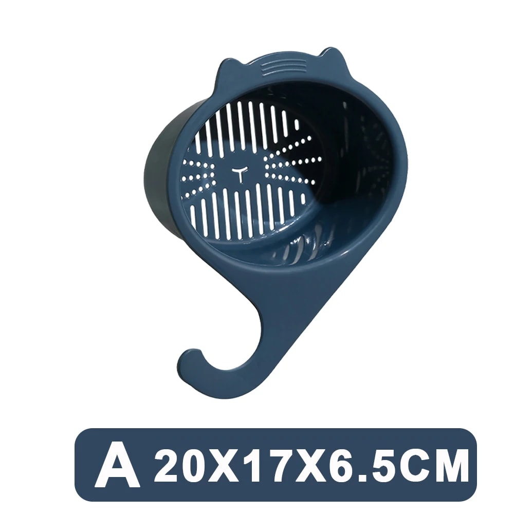 Cat Shape Faucet Filter Basket Multifunctional Kitchen Sink Organizer For Fruits Vegetables More 6