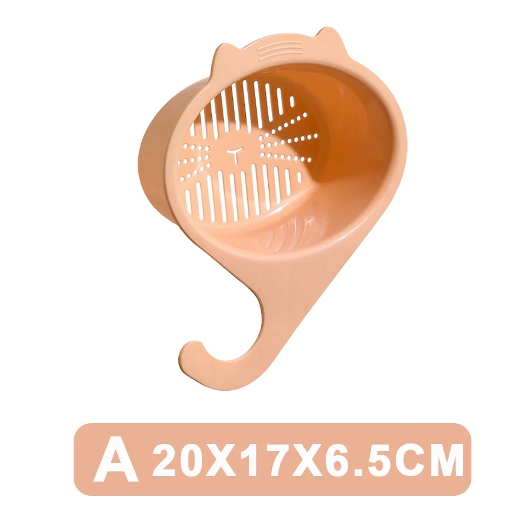Cat Shape Faucet Filter Basket Multifunctional Kitchen Sink Organizer For Fruits Vegetables More 8