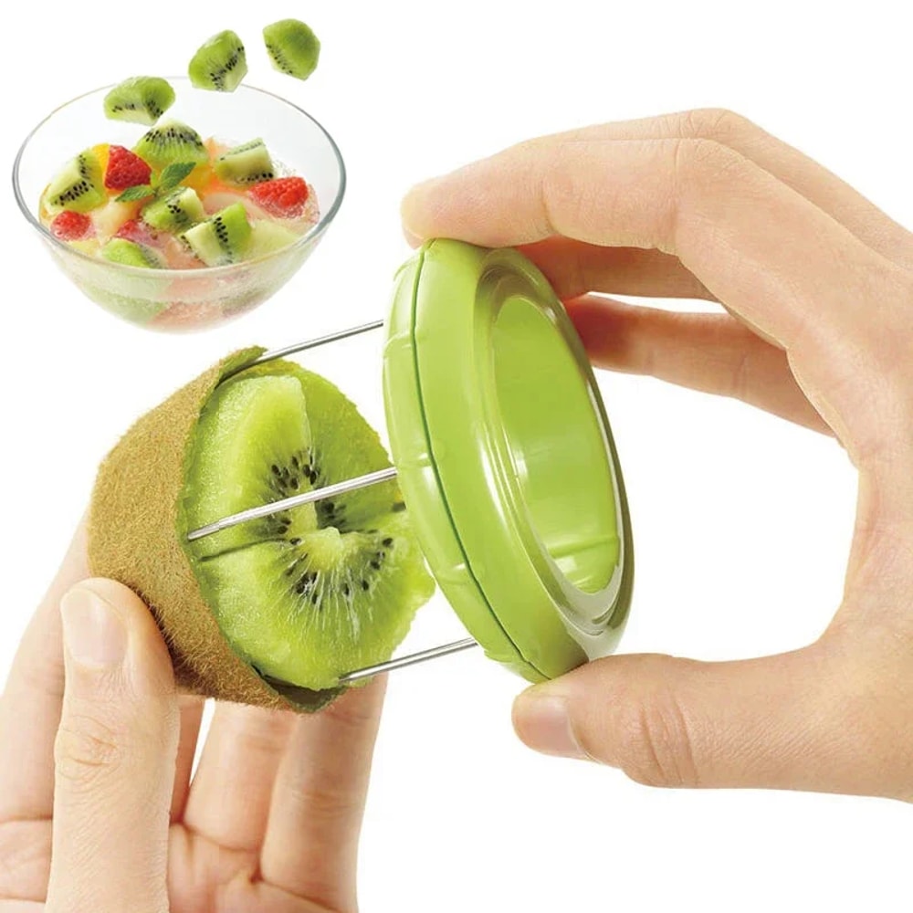 Creative Fruit Cutter for Kiwi & Avocado Fruit Salad Kitchen Tool Slicing Gadget