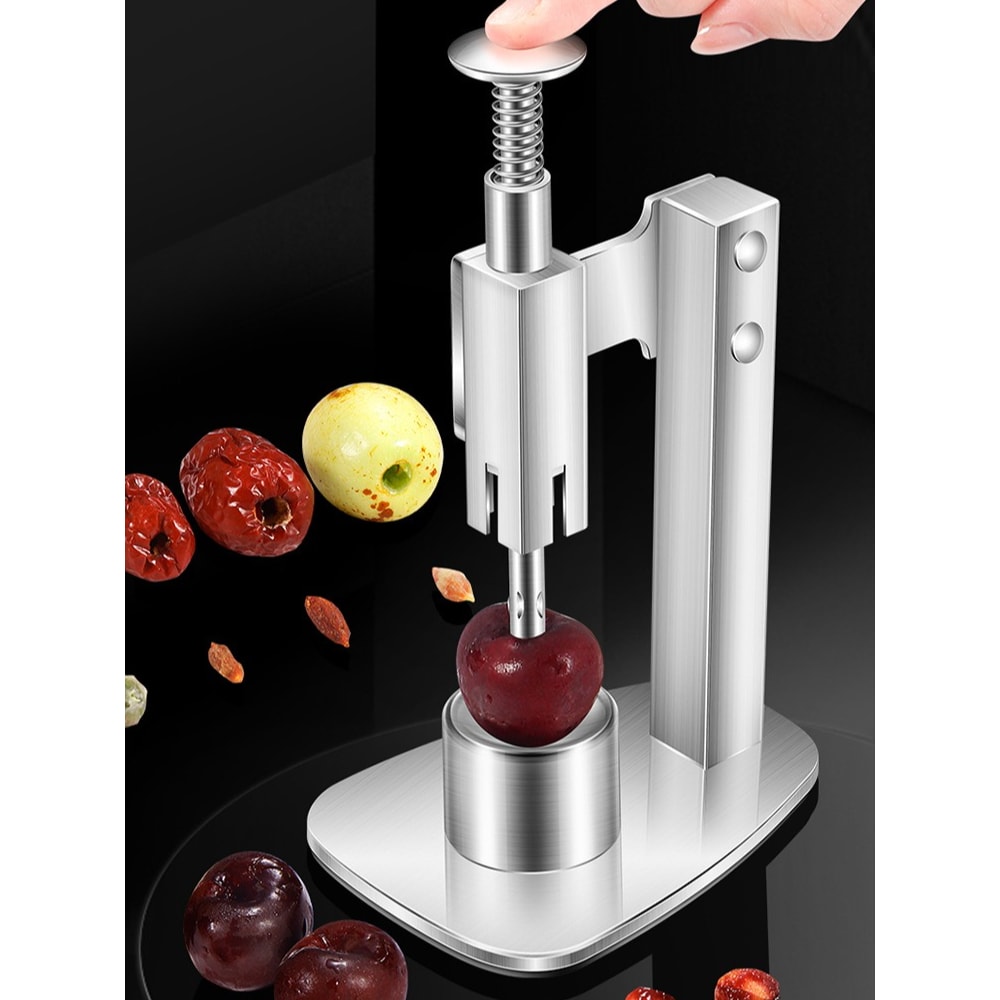 Stainless Steel Fruit Core Remover Manual Jujube Cherry And Olive Pitter Tool 0