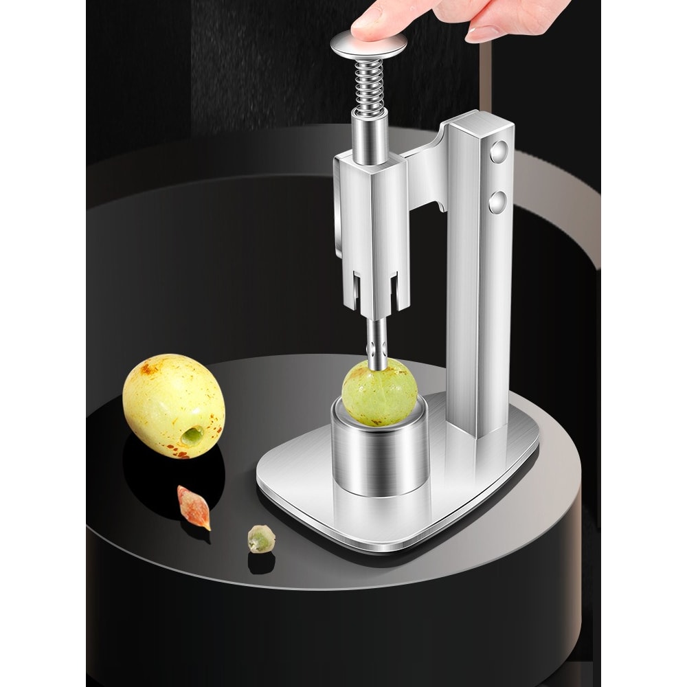 Stainless Steel Fruit Core Remover Manual Jujube Cherry And Olive Pitter Tool 2