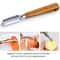 Premium Multi-functional Stainless Steel Peeler with Ultra Sharp Blade & Real Wood Handle Perfect for Fruits & Vegetable