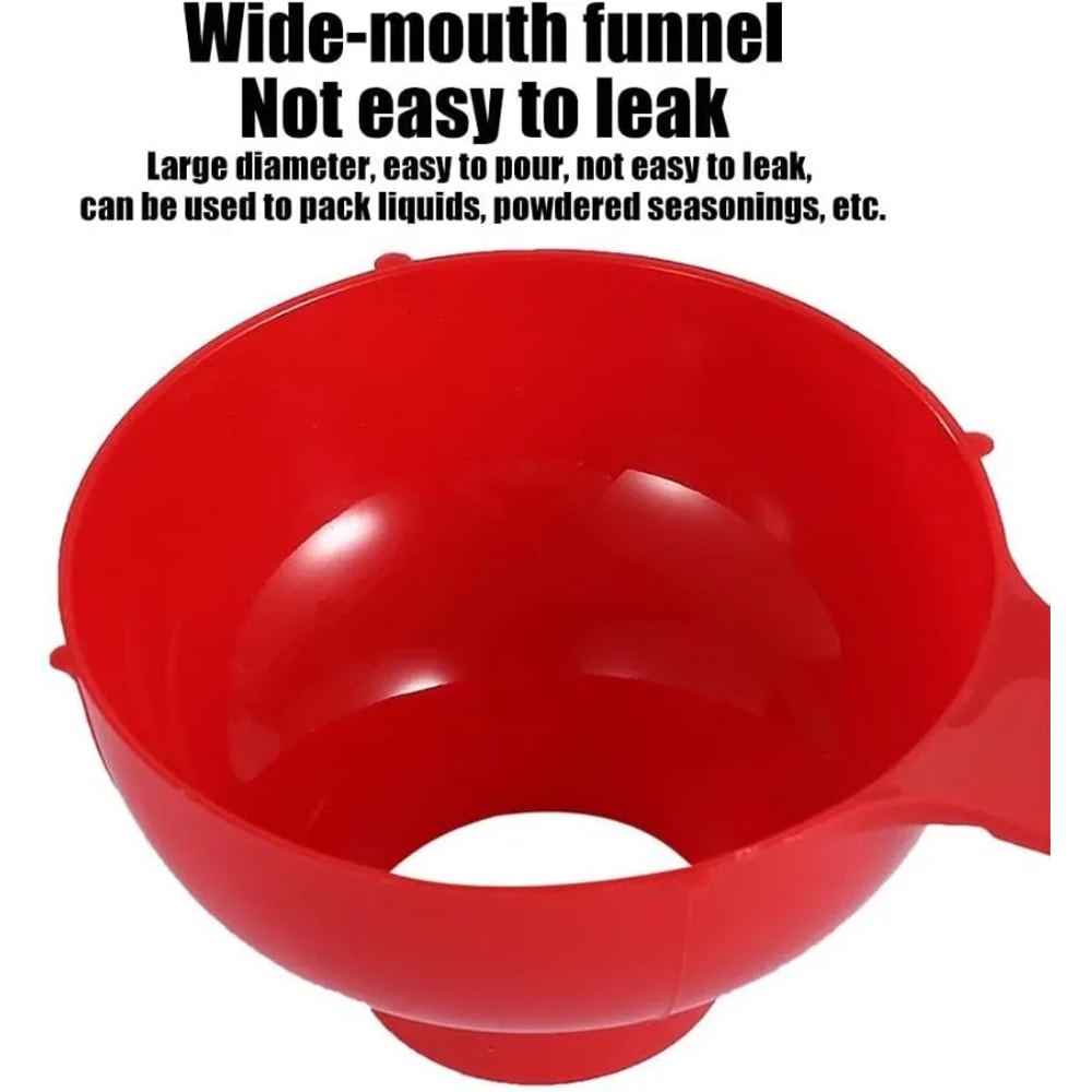 Wide Mouth Plastic Funnel for Pint Canning Jars Perfect for Easy Pouring & Mess-Free Canning