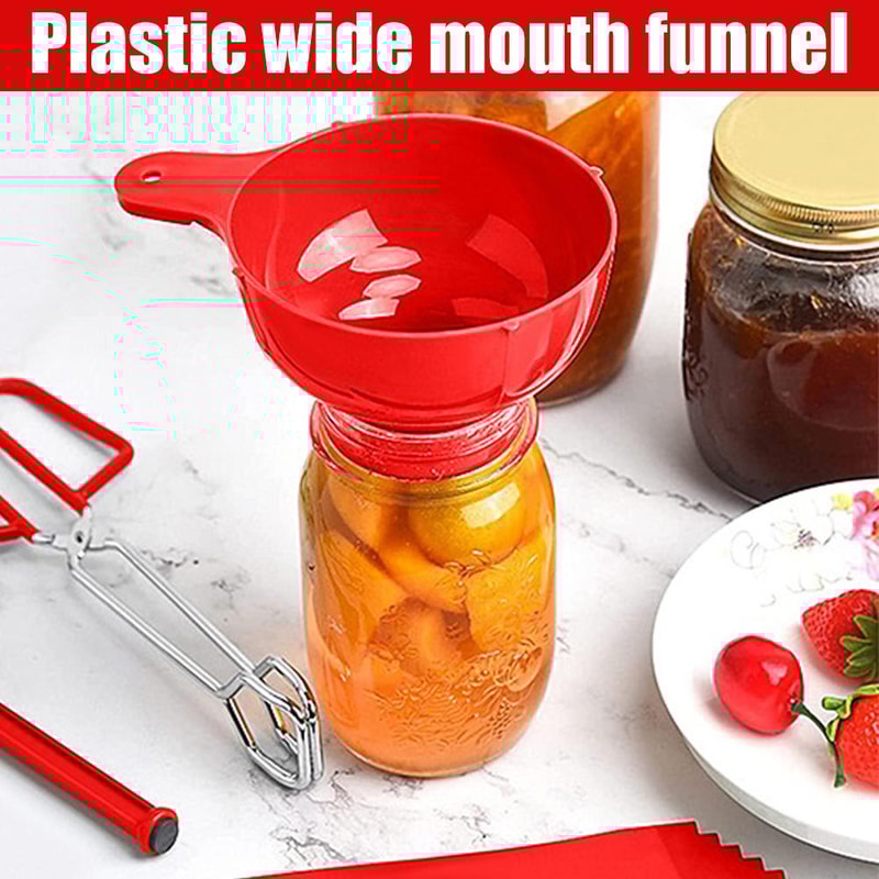 Plastic Wide Mouth Funnel For Jars Folding Funnel With Long Neck For Liquid Filling Household Kitch 3