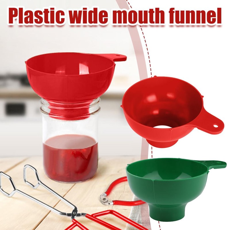Plastic Wide Mouth Funnel For Jars Folding Funnel With Long Neck For Liquid Filling Household Kitch 4