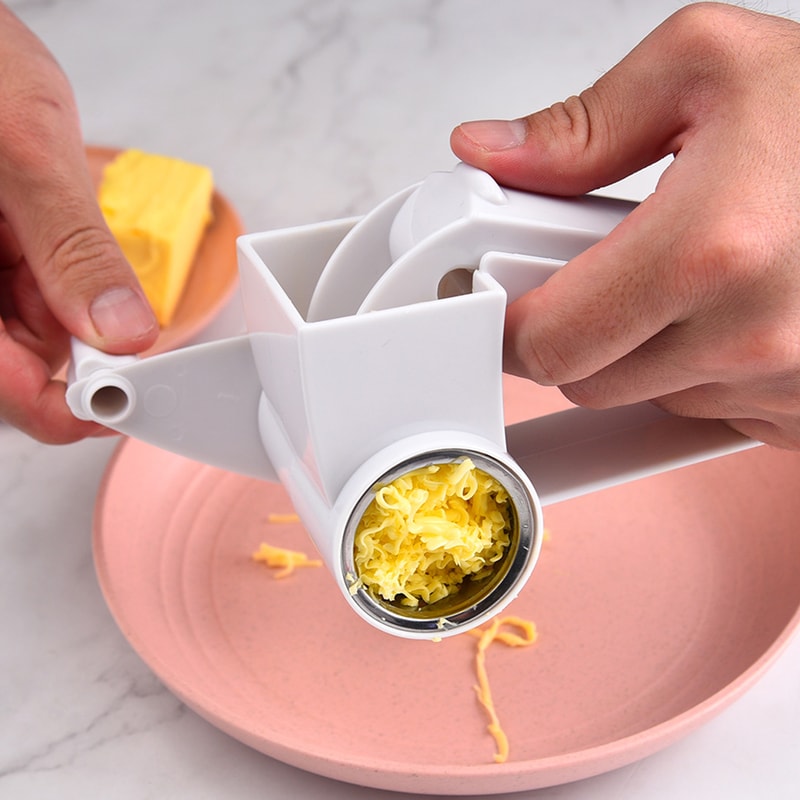 Hand-Cranked Cheese Grater Multi-Functional Kitchen Shredder for Easy Cheese & Vegetable Grating