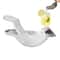Silver Bird Shape Lemon Juicer Stainless Steel Manual Citrus Squeezer for Limes and Lemons, Portable Kitchen Tool