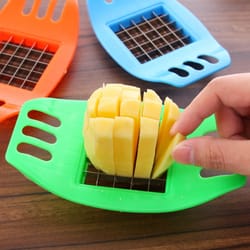 stainless steel potato slicer cutter perfect for quick veggie & fry preparation