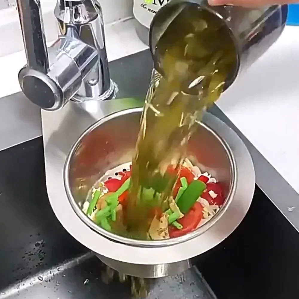 Stainless Steel Kitchen Sink Strainer Multifunctional Hanging Drainer Basket For Fruits Vegetables 1