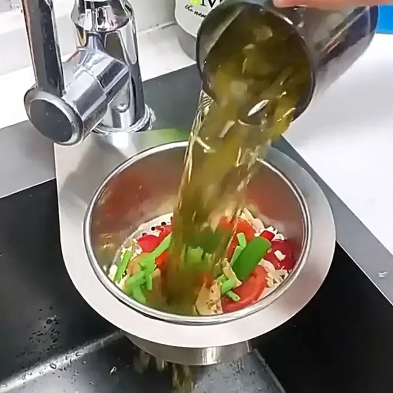 Stainless Steel Kitchen Sink Strainer Multifunctional Hanging Drainer Basket For Fruits Vegetables 1