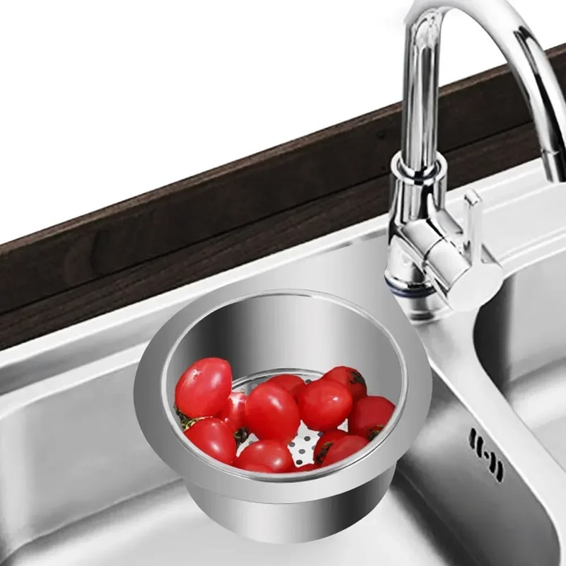 Stainless Steel Kitchen Sink Strainer Multifunctional Hanging Drainer Basket For Fruits Vegetables 4